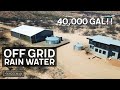 EPIC 40,000 Gallon Off Grid Rainwater System Tour In The Desert