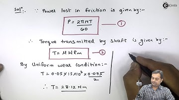 Problem 2 Based on Bearings - Clutches and Bearings - Theory of Machine