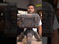 Transforming a heavy metallic cube into a fully stable humanoid micro-mech! ⚙️🤖💥
