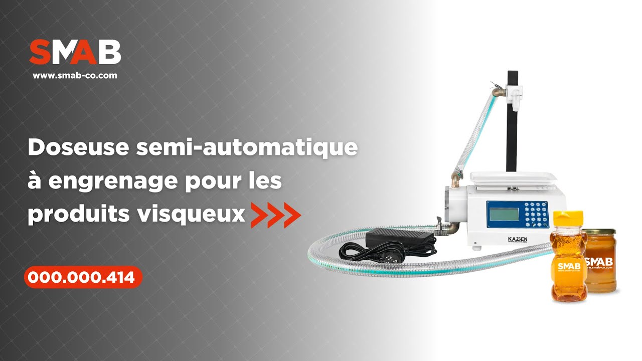 Doseuse semi-automatique à engrenage pour les produits visqueux - SMAB