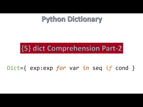 {5} dict Comprehension-2 || Python [ Hindi ]