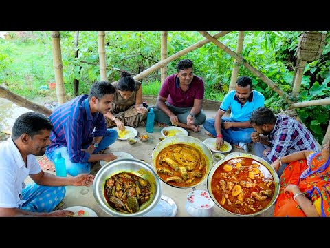 Lunch Thali Prepared For Very Very Special Guest | কচি পাঁঠার ঝোল, কাঁচা ইলিশ ও দেশী মাগুরের ঝালদা |