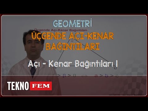 YGS-LYS GEOMETRİ - Açı - Kenar Bağıntıları 1