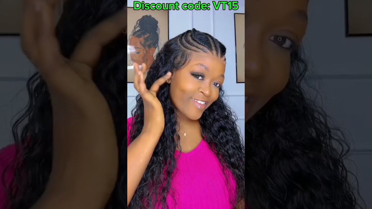 PRE BRAIDED GLUELESS WIG 13X6 HD CUT LACE FRONTAL ELFIN HAIR INSTALL