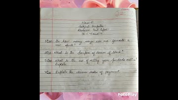 Class-6, Subject-Computer,  Ch-7 & 12, Revision test paper, Video-43 By Mrs Radhika