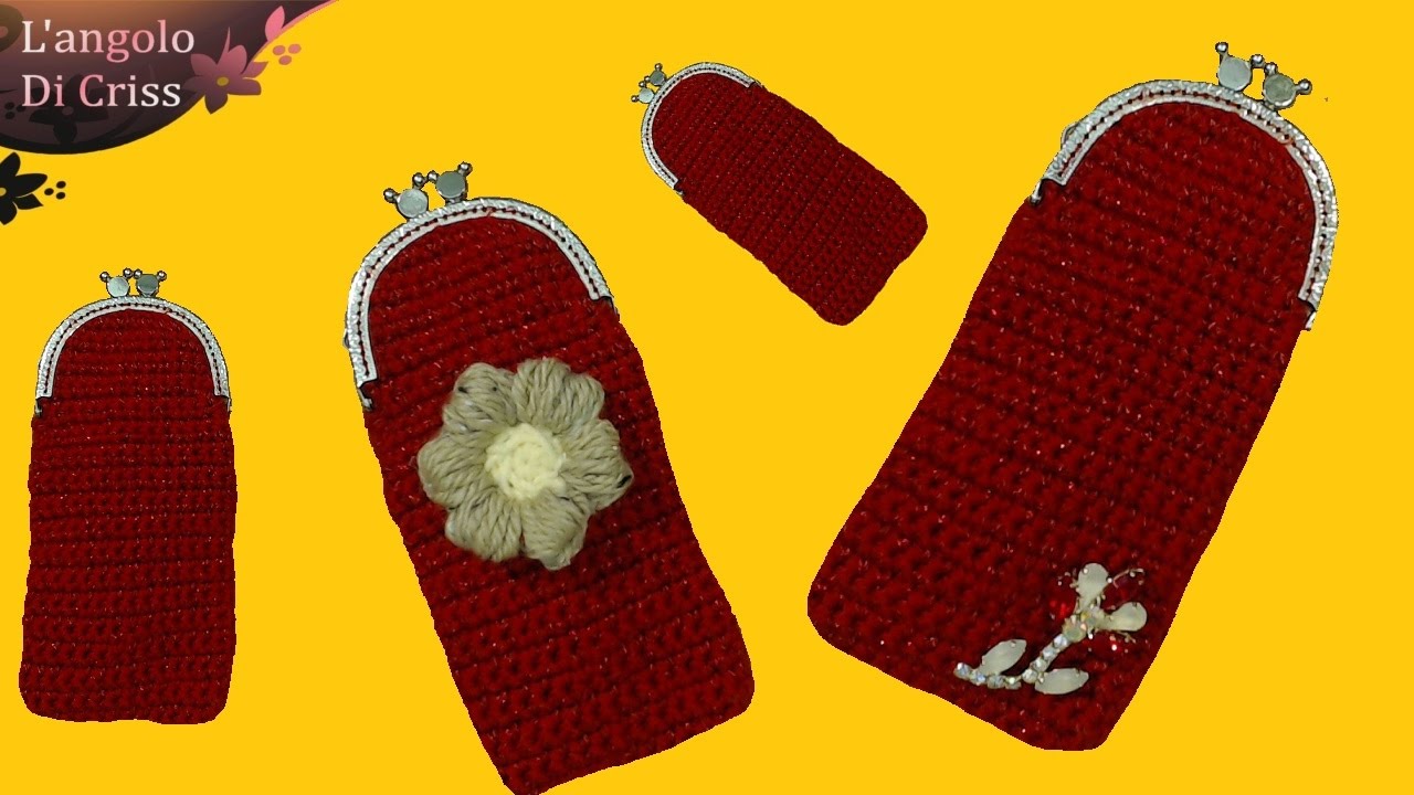 Portaocchiali all'uncinetto facile  facile  