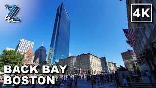 [4K] Exploring Back Bay in Boston - Urban Walk (with Natural City Sounds)