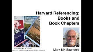 Harvard referencing: books and book chapters