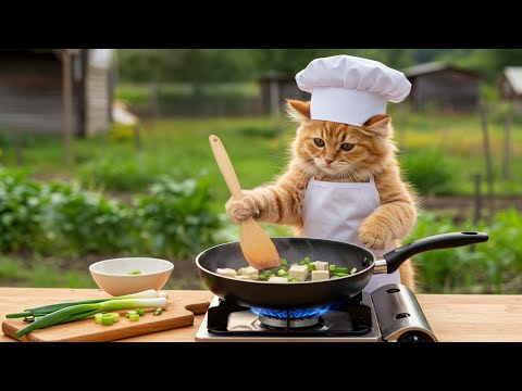 I love Bean-curd soup with red pepper🏯🀄🇨🇳Cat Kitchen & cooking