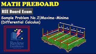 Math Preboard - Sample Problem No. 2 Maxima-Minima (Differential Calculus)