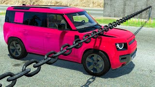 Cars vs Chain But Reversed #2 – BeamNG Drive