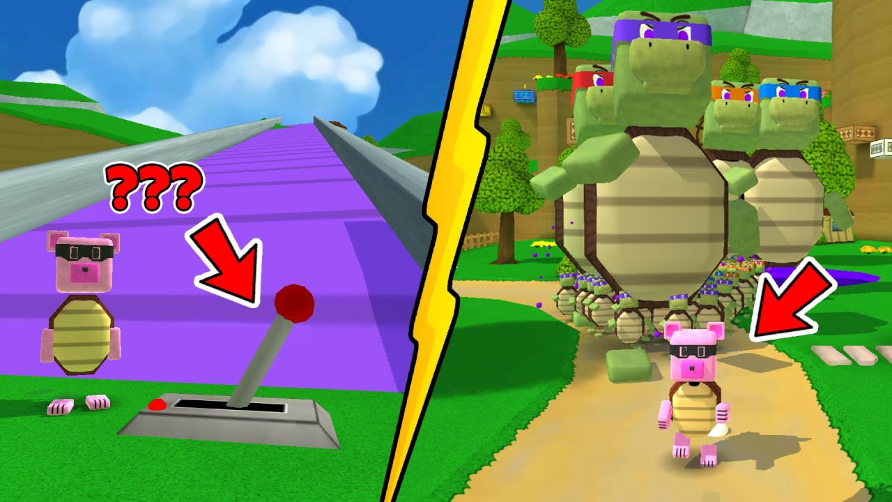 Tangga Otomatis Dan 1000 Kura Kura Ninja - Super Bear Adventure