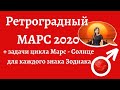 Ретроградный Марс 2020, задачи цикла Марс-Солнце для каждого знака Зодиака