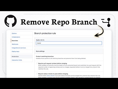 How to delete a GitHub branch (Update Repository)
