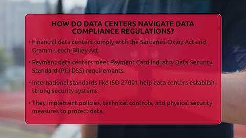 How Do Data Centers Navigate Data Compliance Regulations? - Talking Tech Trends