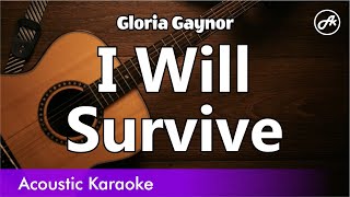 Gloria Gaynor - I Will Survive (SLOW karaoke acoustic)