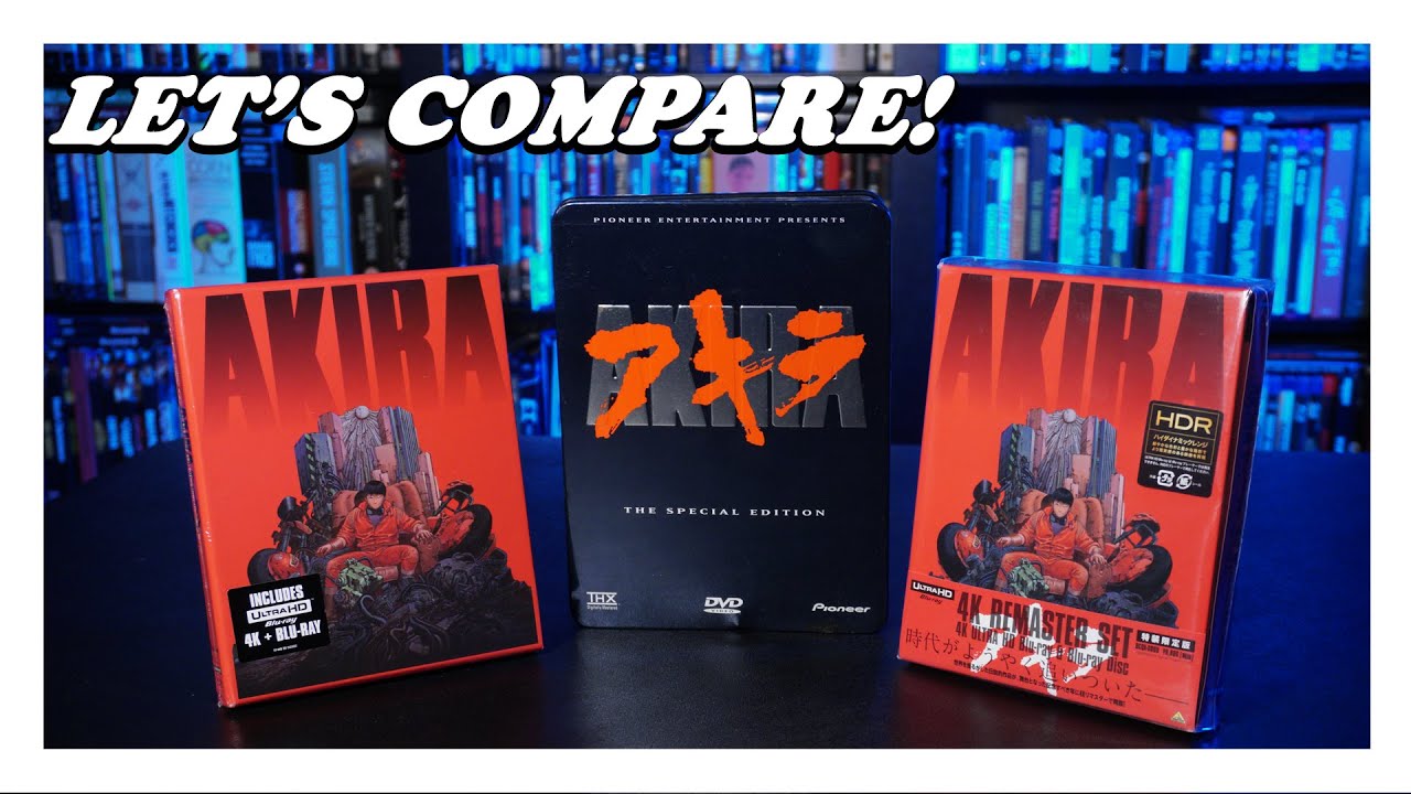 Akira the Ultimate Comparison and 4k blu ray Review