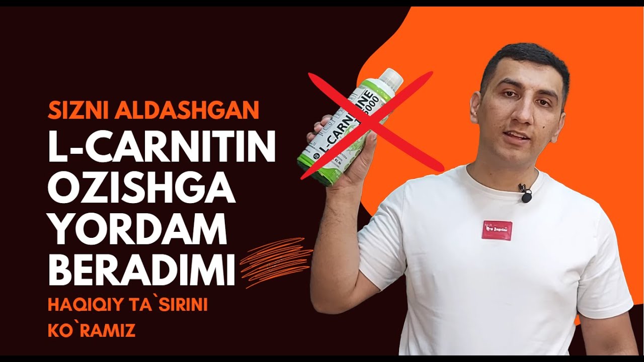 l-carnitine haqida malumot L-Carnitin nima? Tez ozishga yordam beradimi? Tez ozish uchun ichsa  bo`ladimi?