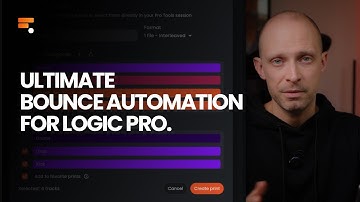 The ULTIMATE AI stem bounce automation for Logic Pro.