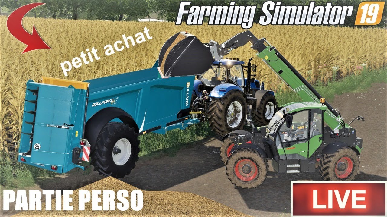 PARTIE PERSO ! ÉPANDAGE DE FUMIER ! FARMING SIMULATOR 19 - YouTube