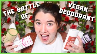 TRYING DIFFERENT VEGAN DEODORANTS