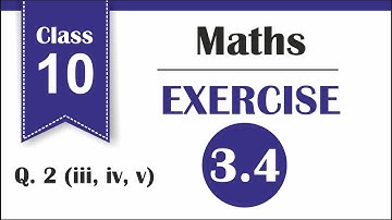 Class 10 Maths | Chapter 3 | Exercise 3.4 Q.2 sum 3,4,5 | linear equations in two variables | CBSE