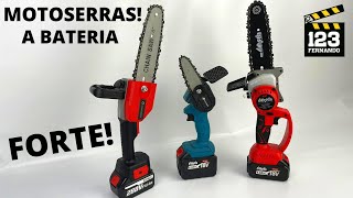 FORTES E BARATAS MOTOSERRAS DE BAIXO CUSTO A BATERIA VIOLEWORKS 288VF8 e a motoserra MENSELA CS-L3