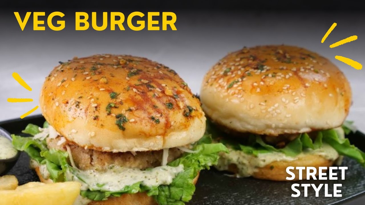 Хрустящий вегетарианский бургер | Сын постоянно ходит вокруг, наблюдая за процессом приготовления...