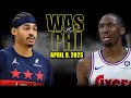 Philadelphia 76ers Vs Washington Wizards Full Game Highlights April 9 2025 NBA Regular Season