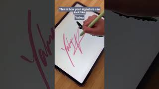 This Is How Your Signature Can Look Like Yahya shorts