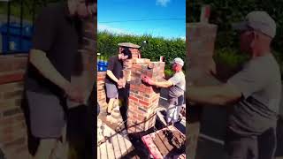 2 BRICK PIER #timelapse #construction #diy #satisfyingvideo #home #fix #building