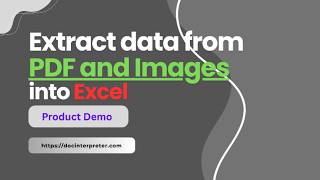 Product Demo | DocInterpreter | Data Extraction using AI