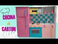 💖Como hacer una COCINA DE CARTON 🎀(para niños) - Hola Paola