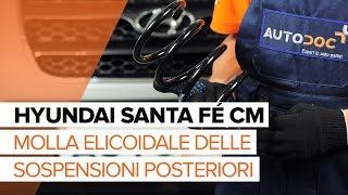 Come sostituire la molla elicodale delle sospensioni posteriori HYUNDAI SANTA FÉ CM [TUTORIAL]