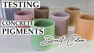 Direct Colors Pigments | Making Concrete Candle Jars