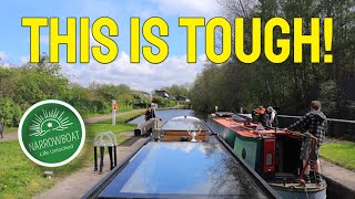 We took our Narrowboat up the WIGAN FLIGHT Leeds Liverpool Canal Ep.214