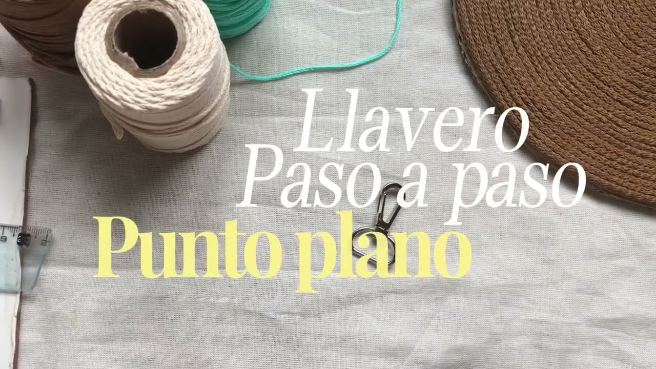 Paso a paso, llavero de macramé para principiantes