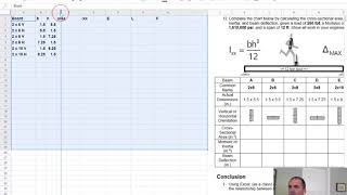 Beam Deflection Spreadsheet
