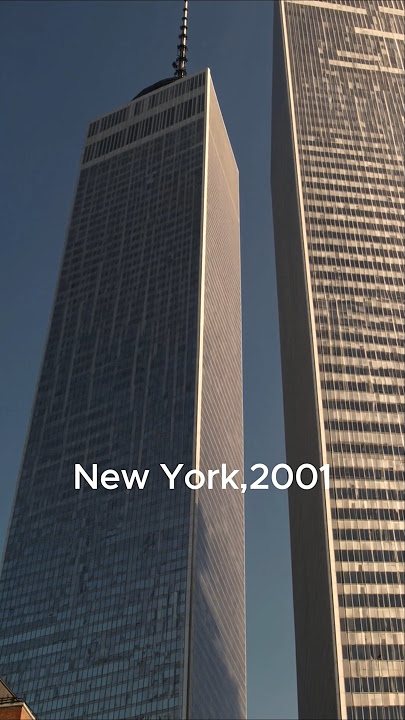 A moment before the worst tragedy ever. New York, September 11th, 2001. #911 #newyork #history #ai