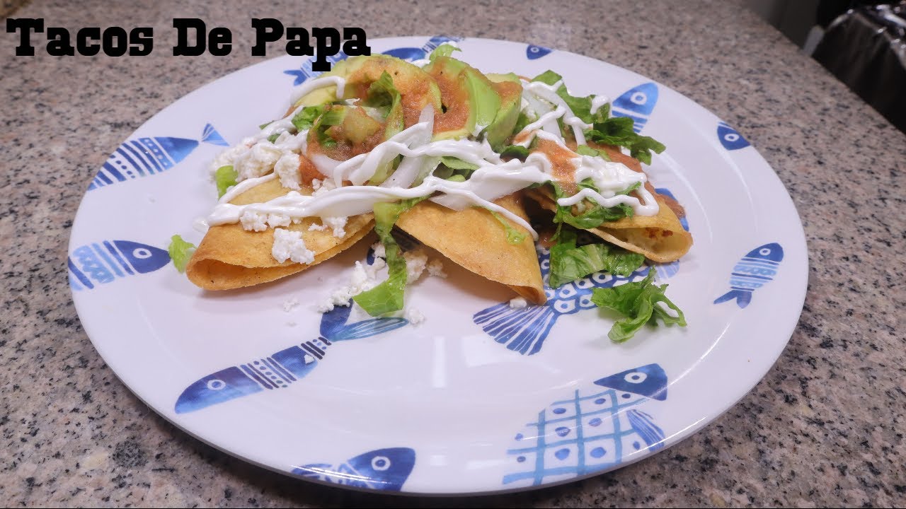 Como hacer taquitos dorados de papa super facil y economico YouTube