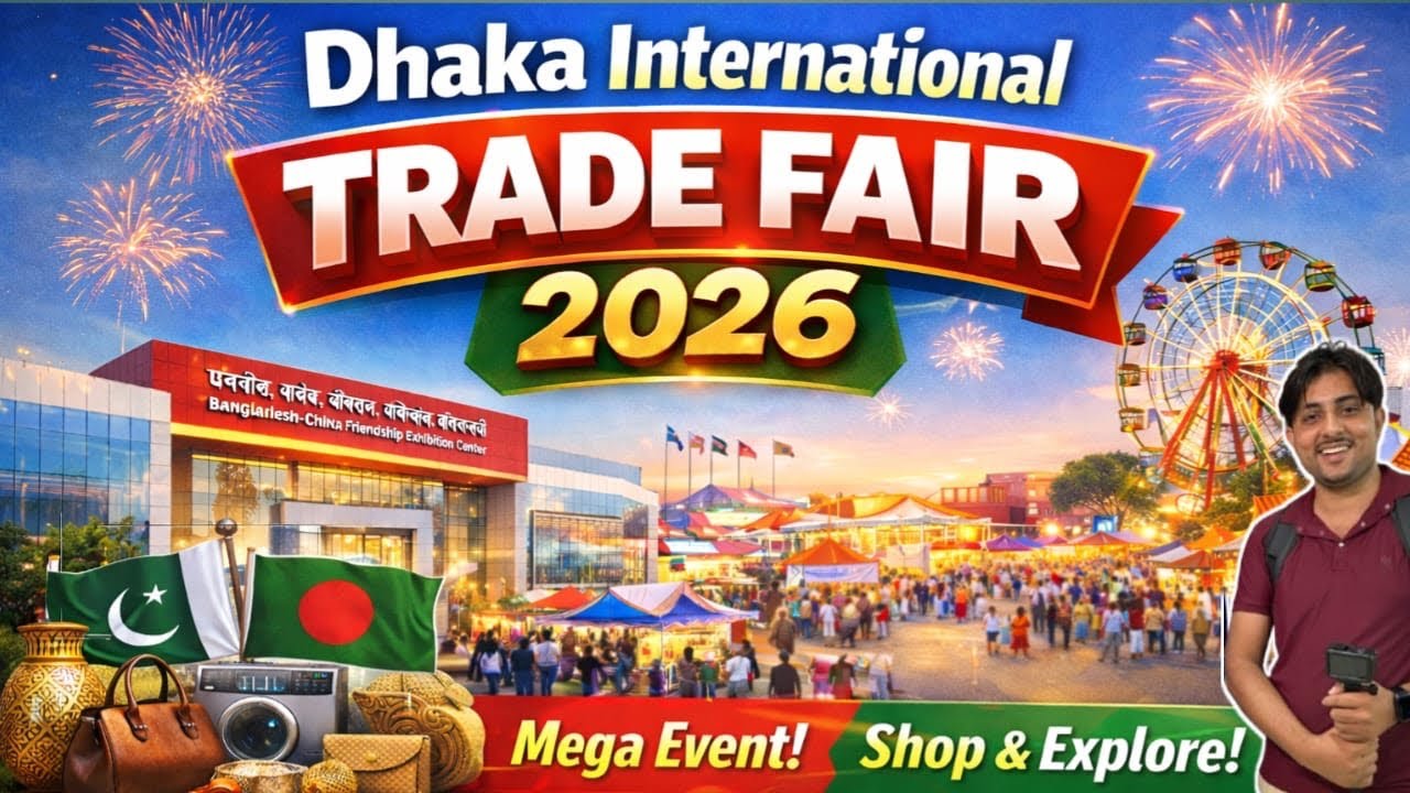 Dhaka International Trade Fair 2026 | Bangladeshi 🇧🇩 Mela | Pakistani 🇵🇰 logo ye etna peyar 