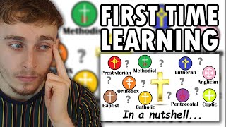Celebrity Reacting to All Christian denominations explained in 12 minutes Net Worth