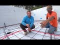 PLAYING GIANT HOPSCOTCH (Rebar Tying in Concrete Slab)