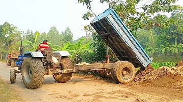 Soil Loading And Unloading Video By Powertrac 60 Tractors Digital Unload Facility Of Tractors