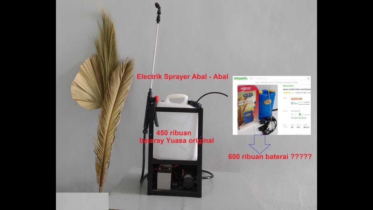 Buat sendiri Electrik Sprayer Pakai Jrigen 10 Liter