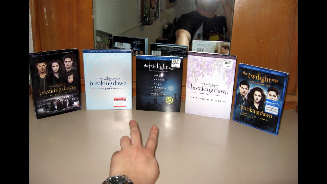 Twilight Saga : BD-p1 (Extended) & BD-p2 DVD/Bluray - YouTube
