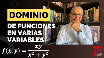 Dominio de una función de dos variables 5 con #mathfelix_. Profe. Félix Fernández