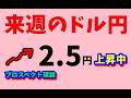 FXドル円 来週前半 5/18~20 における値動きシナリオ解説