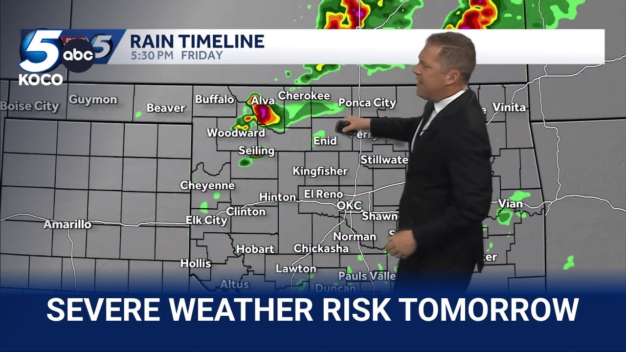 TIMELINE: Severe storms with tornado, hail risk expected Friday across ...