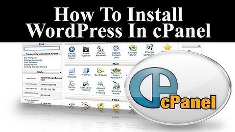 How To Install WordPress In cPanel - How To Use cPanel - 100% Free Training